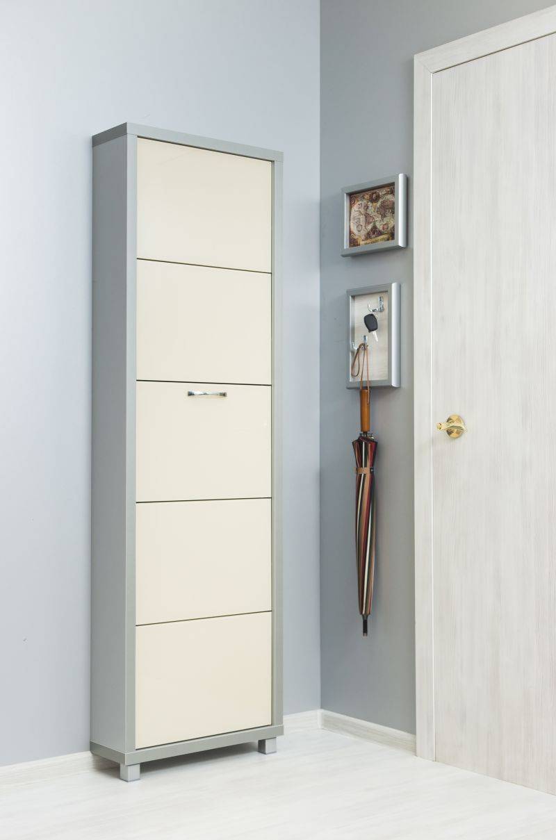 обувной шкаф 5-ти секционный люкс стекло капучино в Нижневартовске