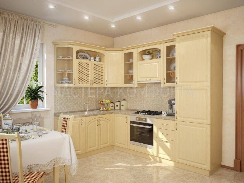 кухня мдф пвх классика юлия лайт в Нижневартовске