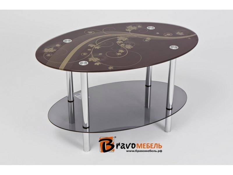 овальный стеклянный стол осень 2 в Нижневартовске