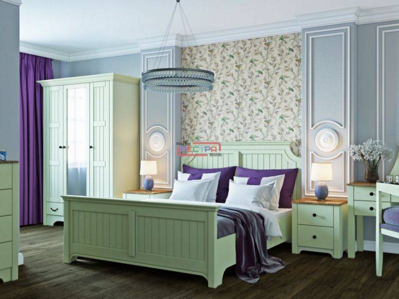 спальный гарнитур сицилия мдф фисташка супермат в Нижневартовске