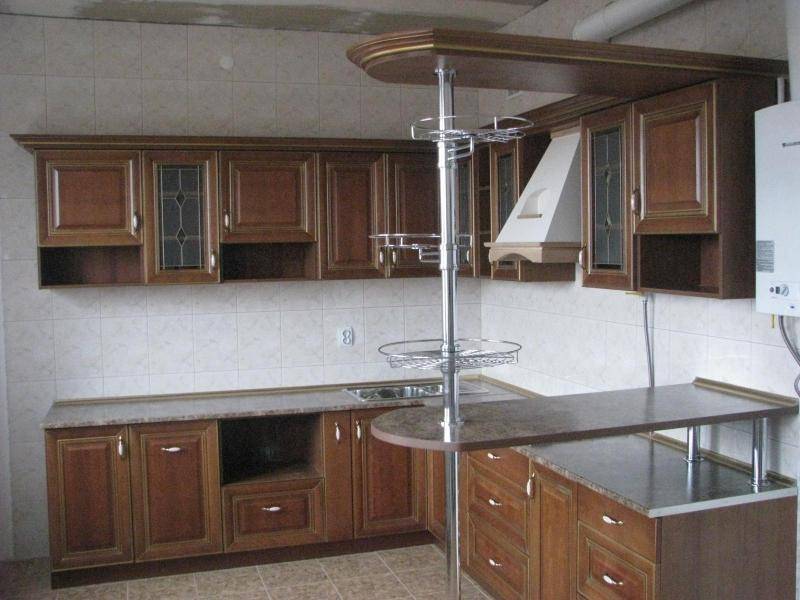 кухня угловая с барной стойкой в Нижневартовске