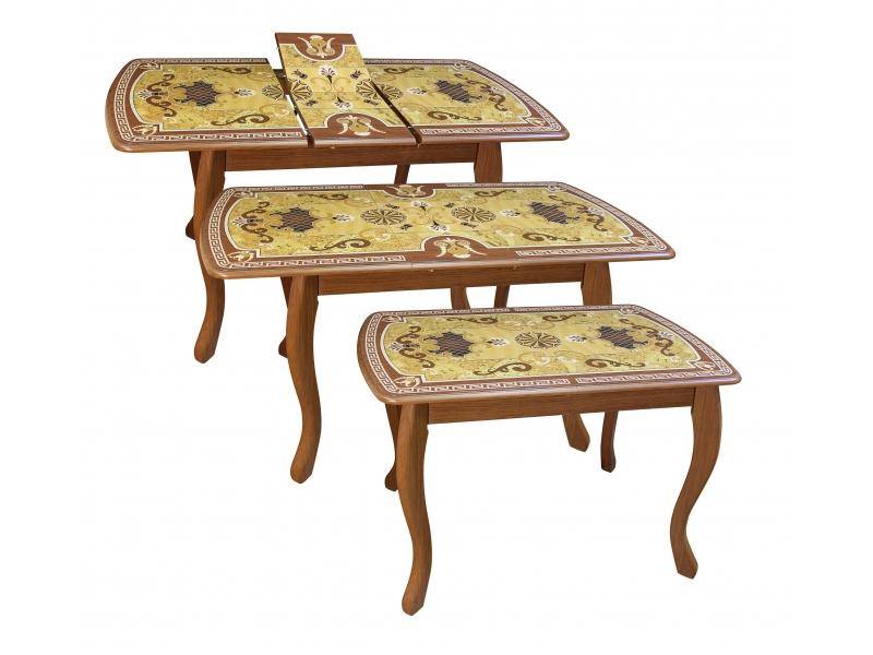 стол обеденный альба инкрустация плитка в Нижневартовске