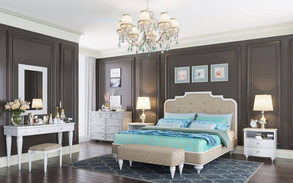 спальня oscar, цвет белый в Нижневартовске