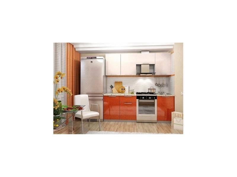 кухня оливия в цвете апельсин 2,1 м в Нижневартовске