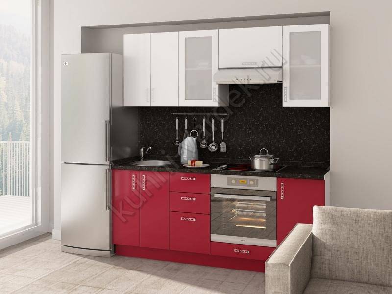 кухонный гарнитур прямой витрум в Нижневартовске