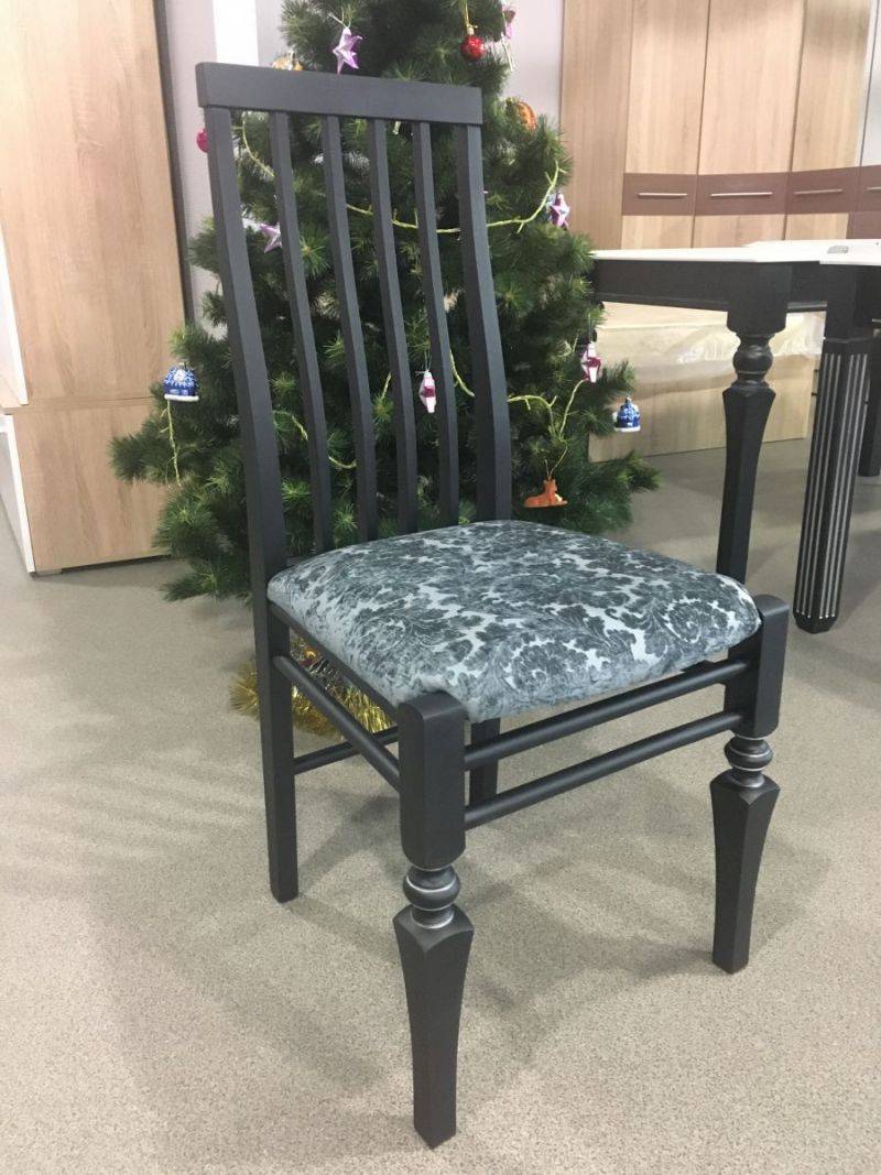 стул черный патина серебро в Нижневартовске