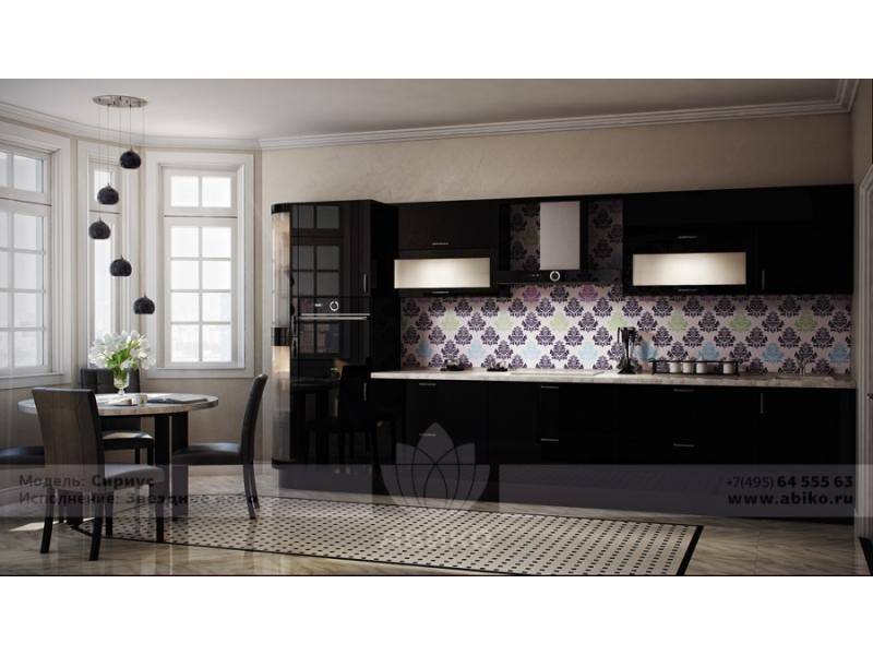 кухня сириус чёрный в Нижневартовске