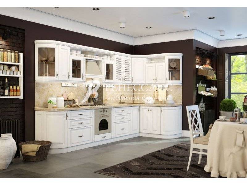 белая классическая кухня итальянка в Нижневартовске