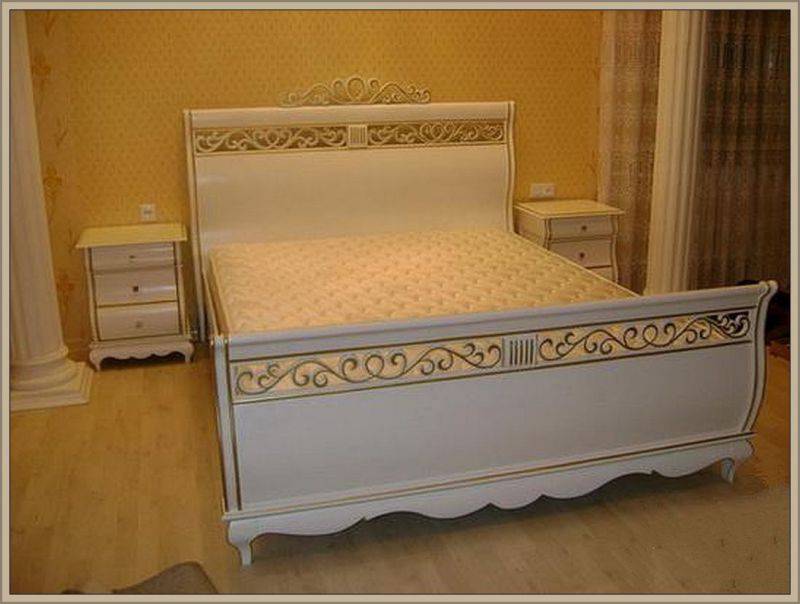 белая кровать в спальню в Нижневартовске