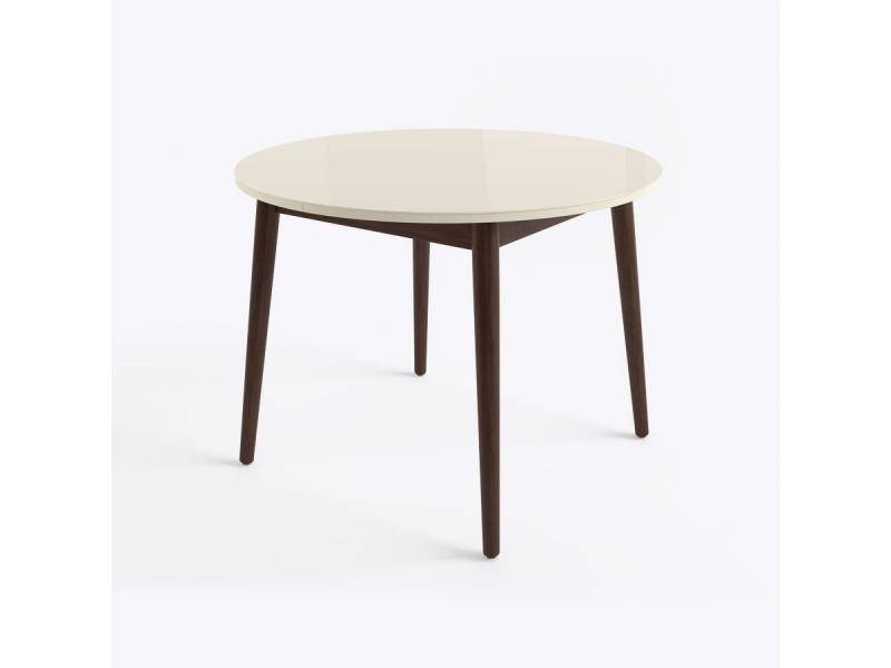 стол круглый раздвижной со стеклом бейз мх в Нижневартовске