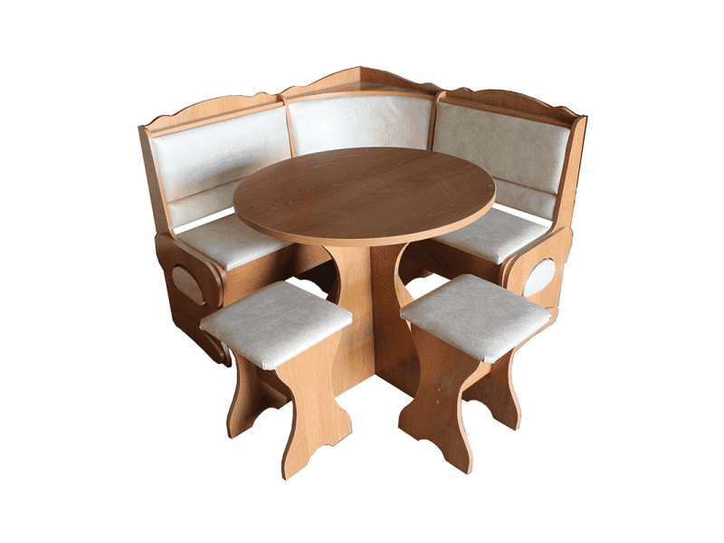 кухонный уголок мираж малый с круглым столом в Нижневартовске