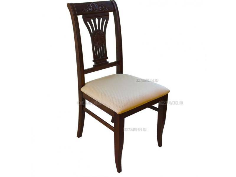 стул деревянный с мягким сиденьем из массива дерева лира в Нижневартовске