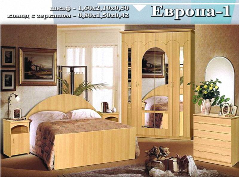 спальный гарнитур «европа 1» в Нижневартовске