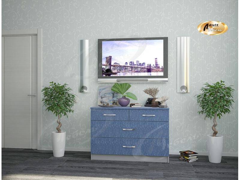 небольшой голубой комод сканди в Нижневартовске