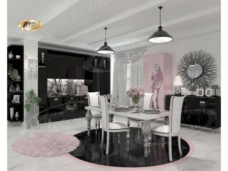 кухня прямая «black бурлеск» в Нижневартовске