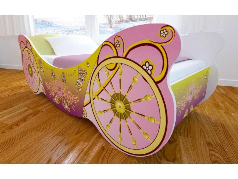 кровать детская с матовой фотопечатью карета в Нижневартовске