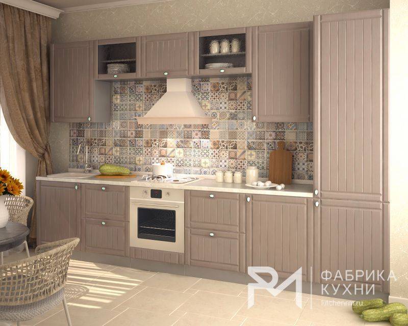 кухня прямая тополь грей прованс в Нижневартовске