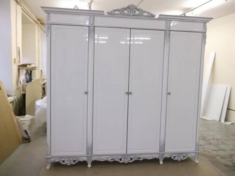 белый шкаф 4 створки в Нижневартовске