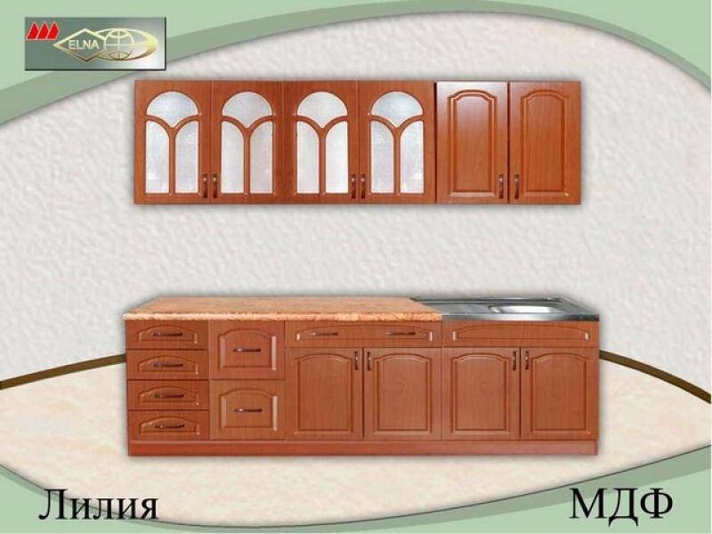 кухня прямая лилия (мдф) в Нижневартовске