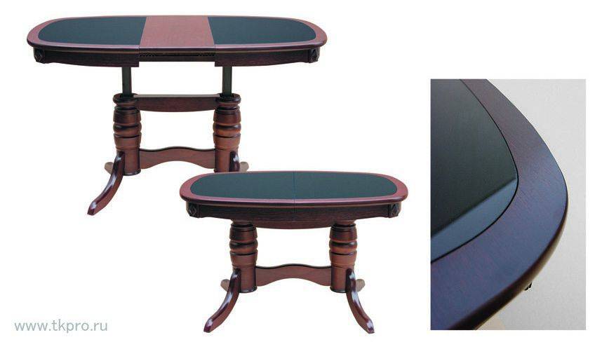 стол со стеклом магнолия ос в Нижневартовске