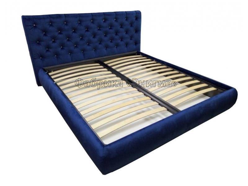 кровать синяя с каретной стяжкой в Нижневартовске