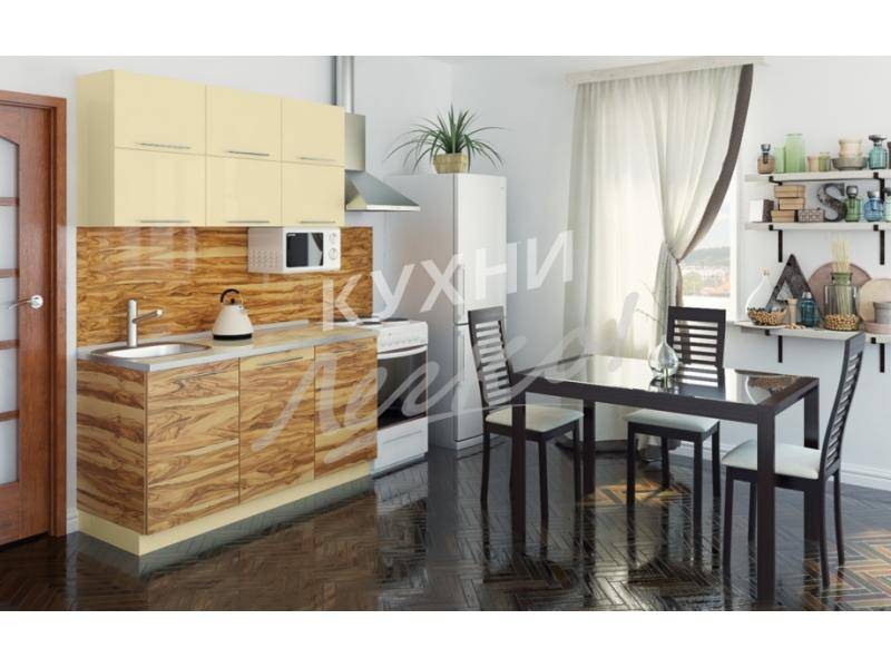 небольшая светлая кухня в Нижневартовске