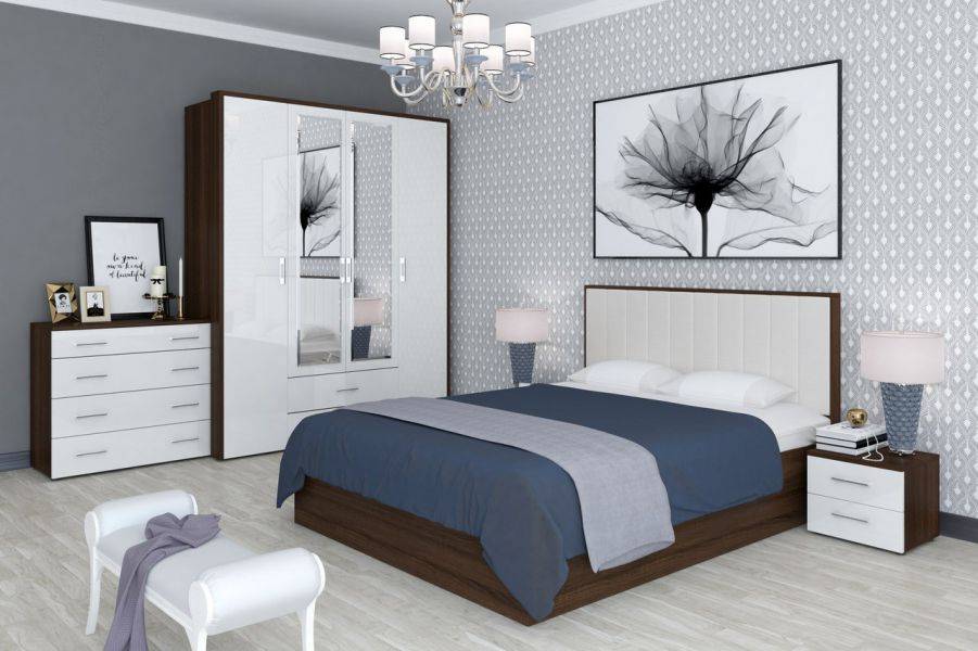 спальный гарнитур моника в новом цвете в Нижневартовске
