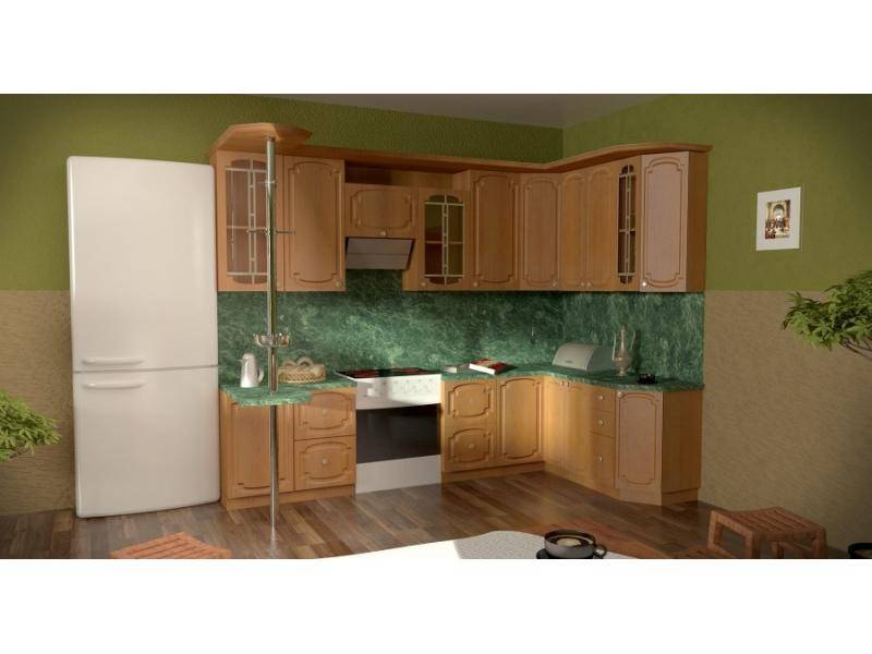 кухня мдф с классической фрезеровкой 2 в Нижневартовске