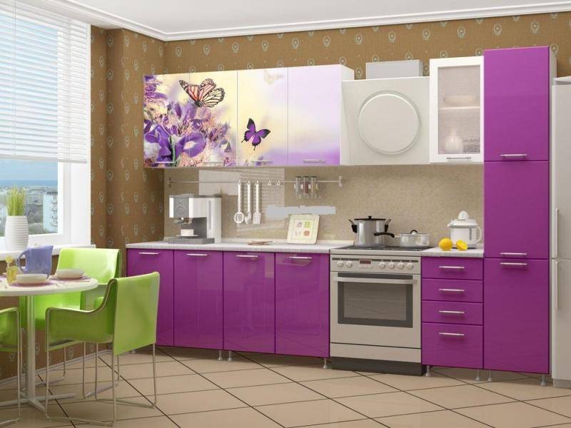 кухня с фотопечатью весна в Нижневартовске