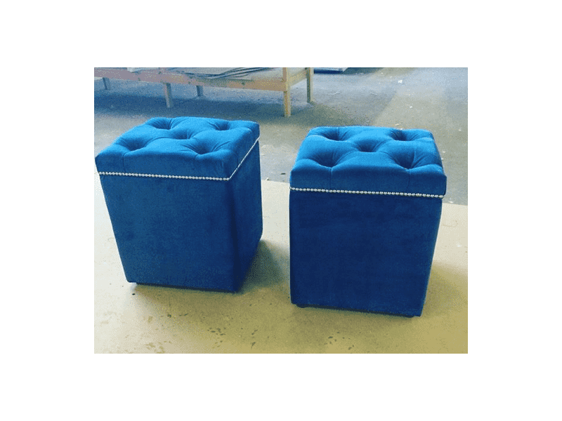 пуф с каретной стяжкой и ящиком для хранения в Нижневартовске