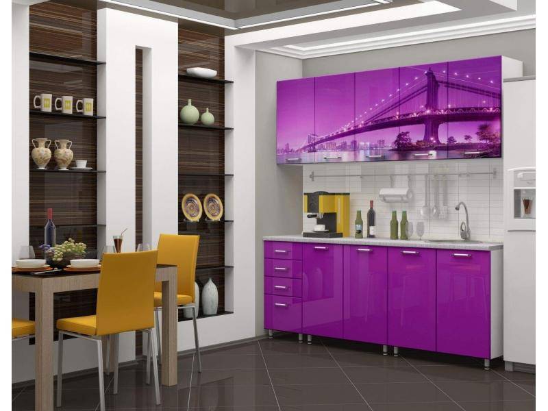 кухня с фотопечатью мост в Нижневартовске