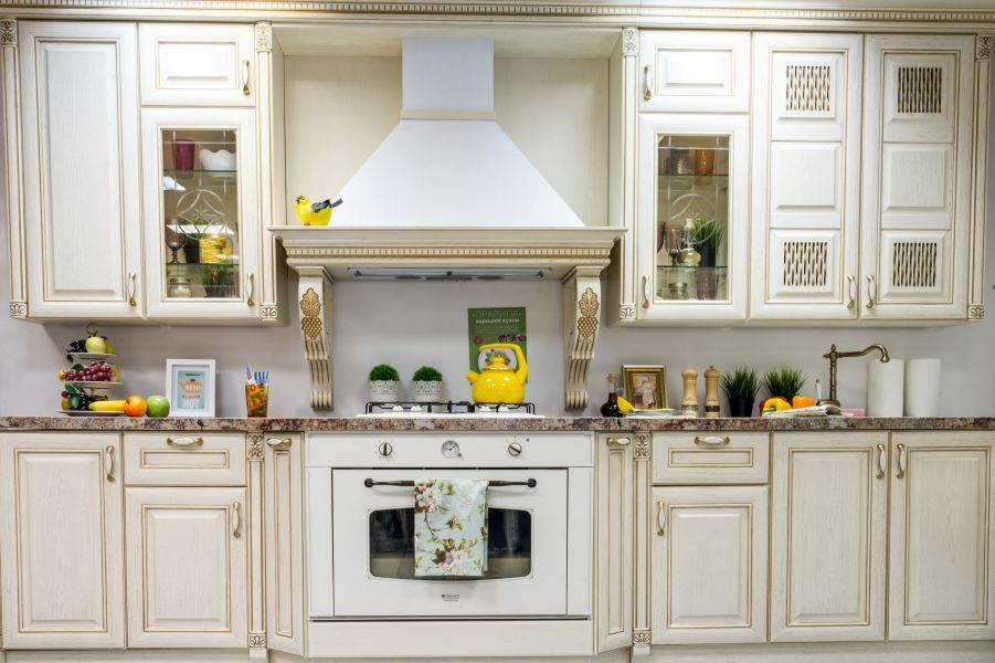 кухня афродита слоновая кость с золотой патиной в Нижневартовске