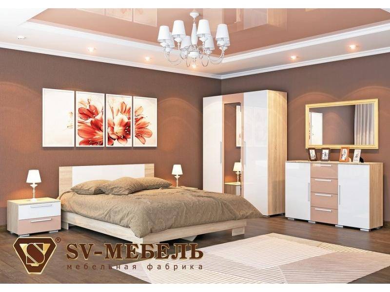 спальный гарнитур лагуна-2 мдф в Нижневартовске