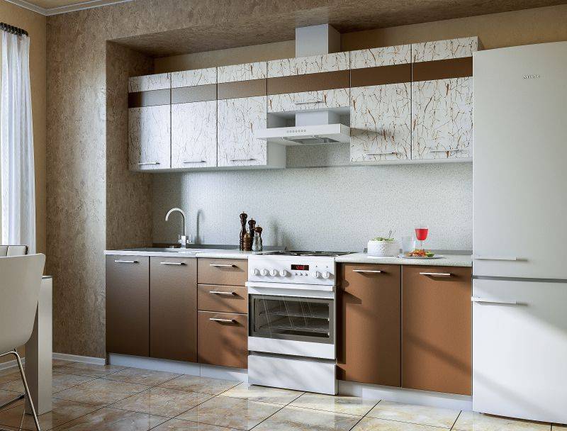 кухня прямая арт шоколад в Нижневартовске