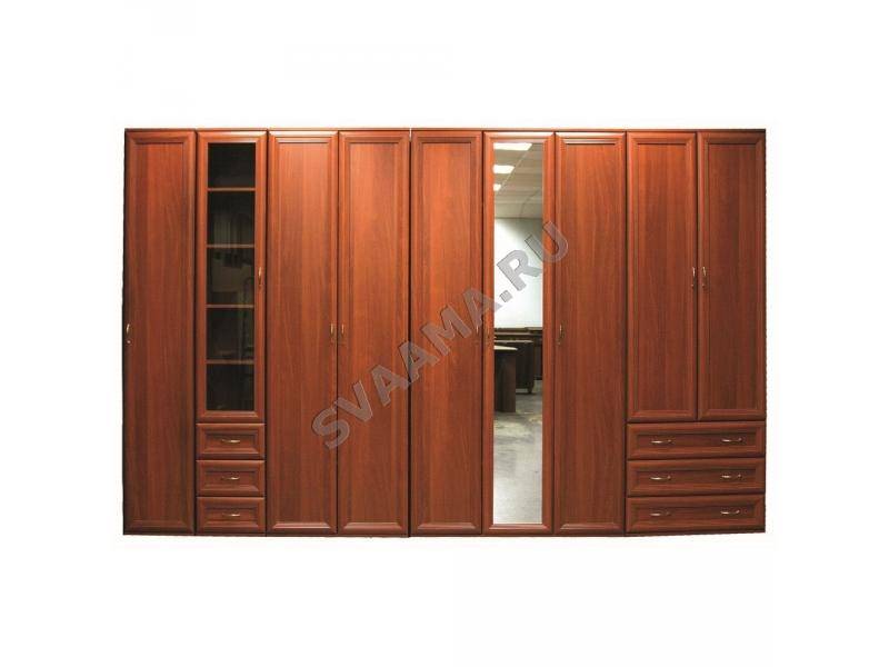 коричневый распашной шкаф №2 в Нижневартовске