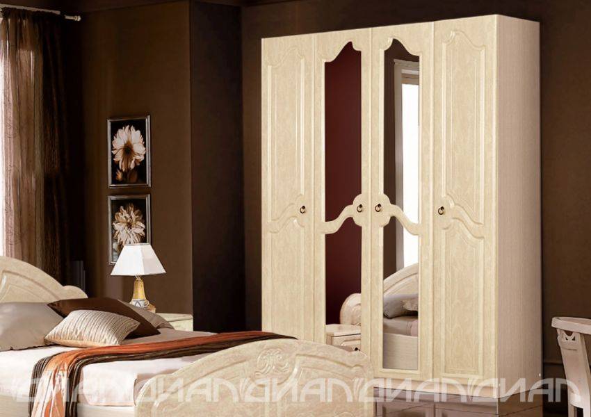 шкаф 4-створчатый кэт - 2 классика в Нижневартовске