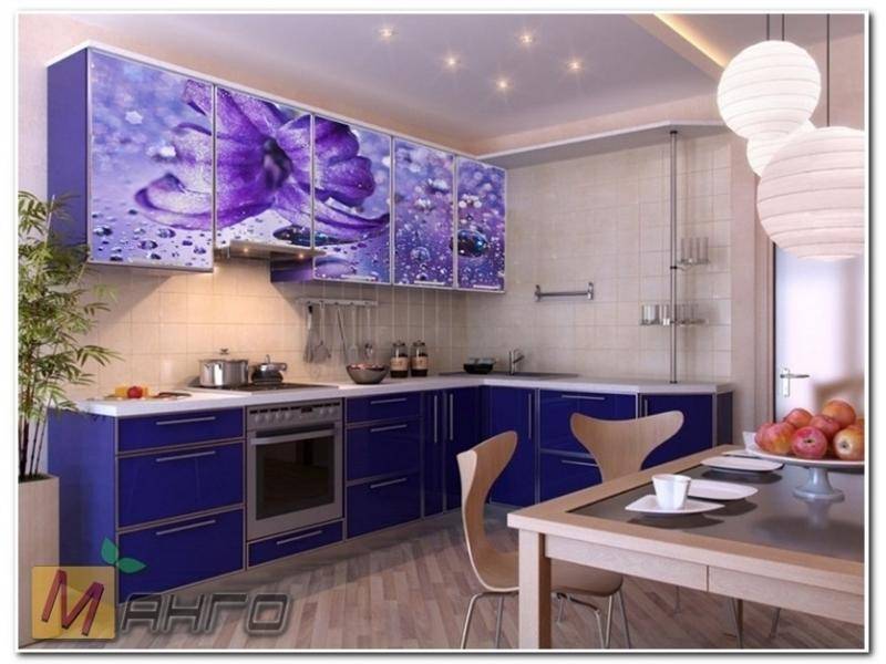 угловая кухня снежанна с фотопечатью в Нижневартовске