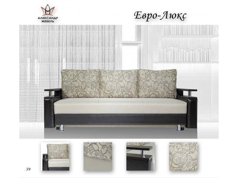 диван серый прямой евро-люкс в Нижневартовске