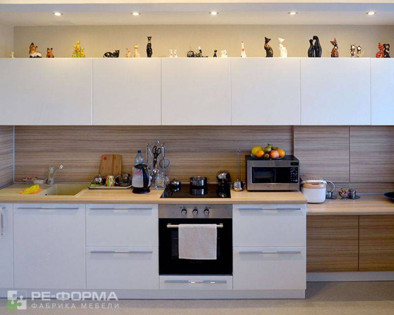 белая глянцевая кухня 035 в Нижневартовске