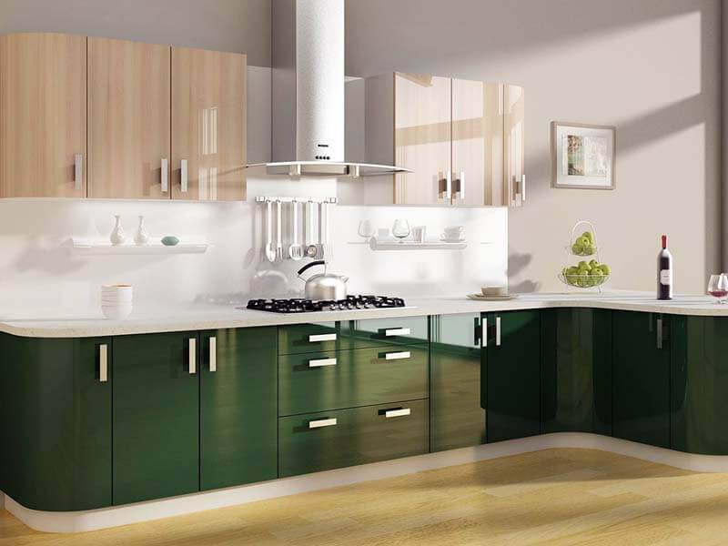 кухня акрил темно зеленый al23 в Нижневартовске