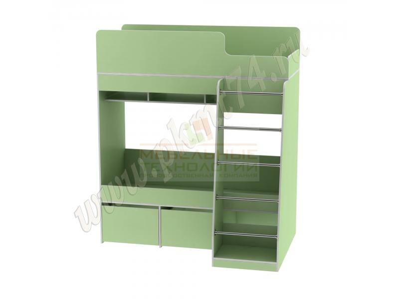 кровать двухъярусная детская с лестницей в Нижневартовске