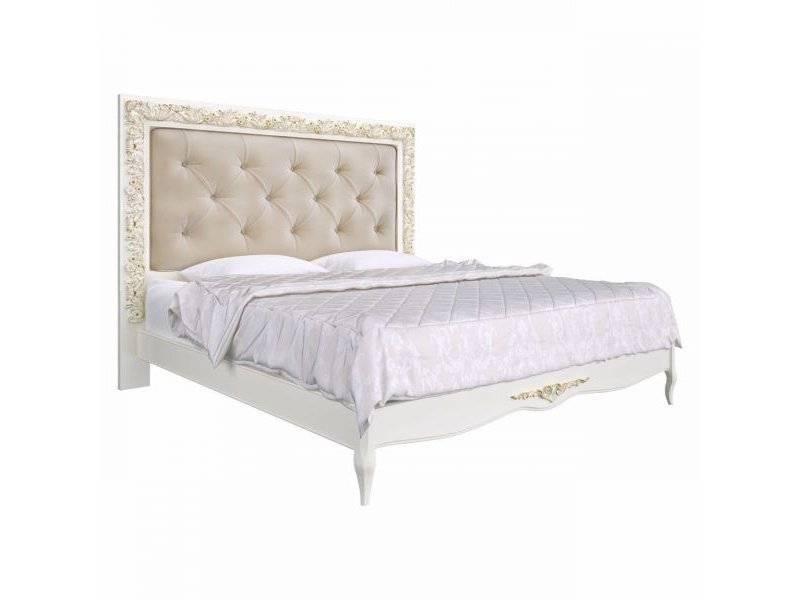 светлая кровать с высоким изголовьем r160g в Нижневартовске