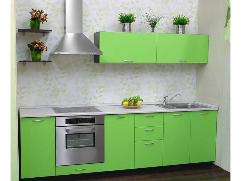 кухня зеленая амелия мдф в Нижневартовске