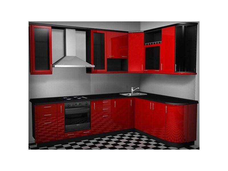 черно-красная кухня в Нижневартовске