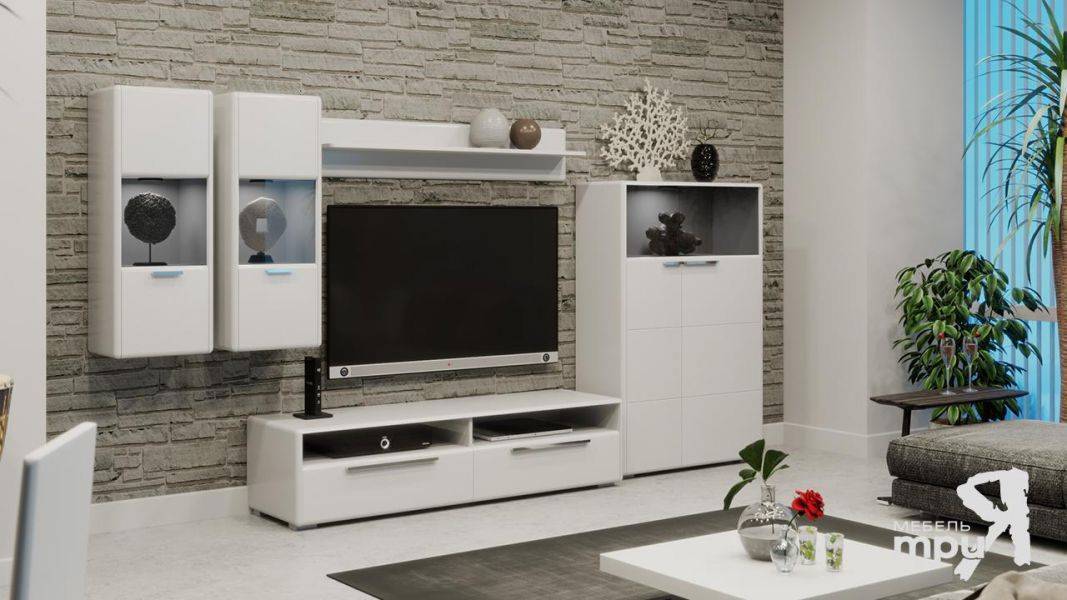 модульная гостиная наоми белый глянец в Нижневартовске