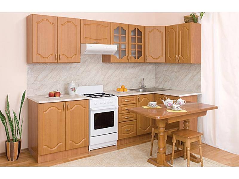 кухонный гарнитур угловой виктория ольха в Нижневартовске