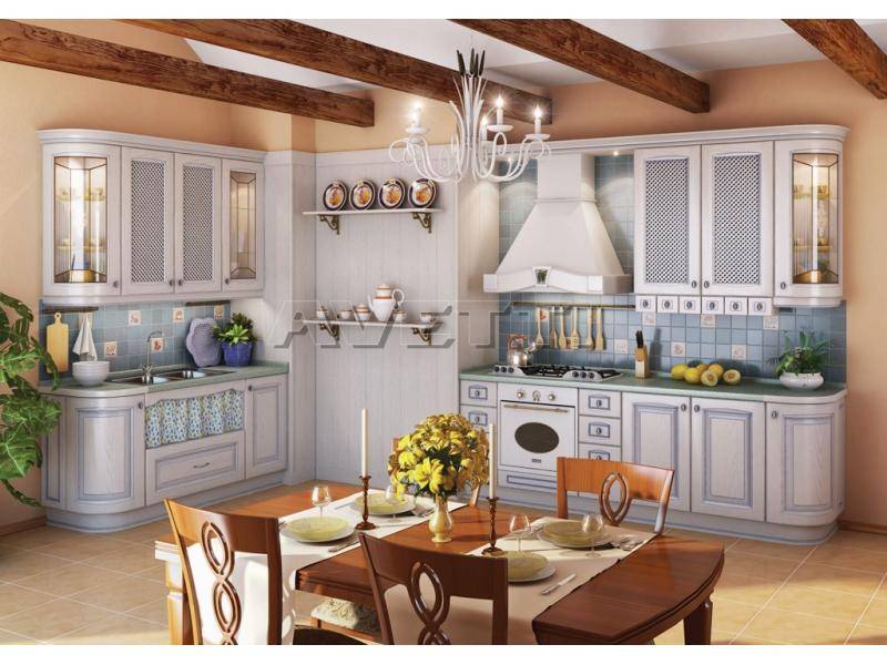 кухня искья голубая в Нижневартовске