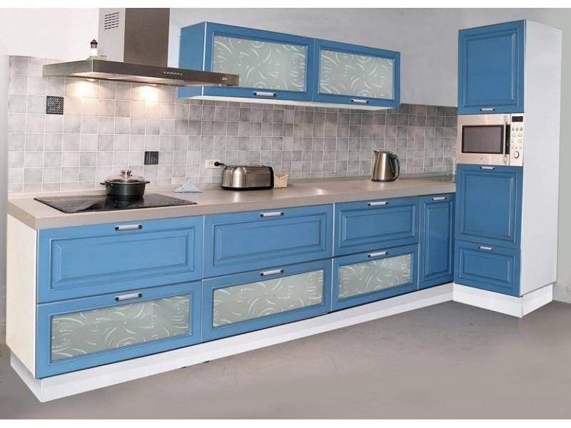 голубой кухонный гарнитур лилия-эмаль в Нижневартовске