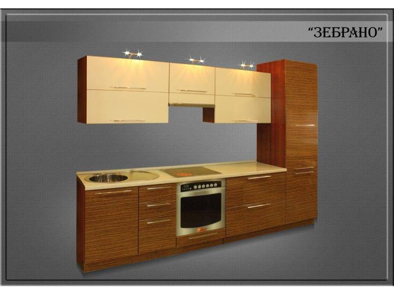 кухня прямая зебрано в Нижневартовске