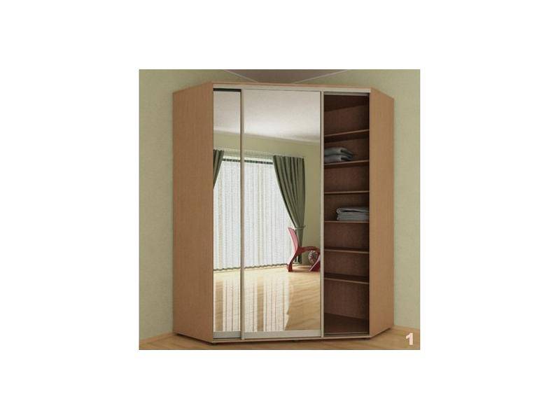 угловой шкаф-купе с зеркалом в Нижневартовске